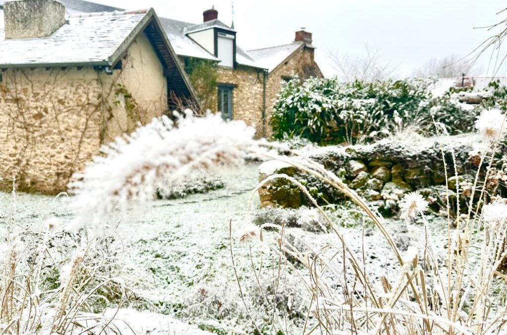 La neige s’invite au Clos des Noues